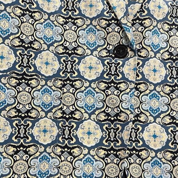 JOSEPH Deauville Printed Silk Blazer Women’s Size 40 (US 8) Luxury $795 Royal - Picture 7 of 9